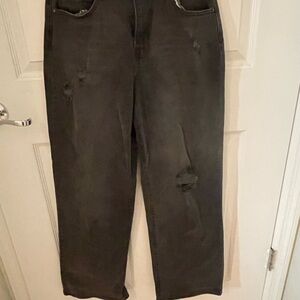 High Rise wide leg Jean